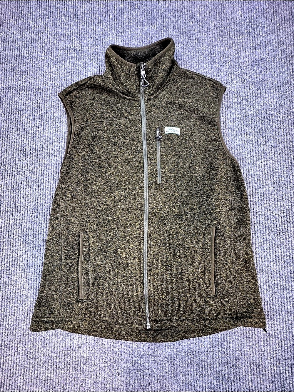 Orvis R65 Sweater Fleece Vest Brown Size Large